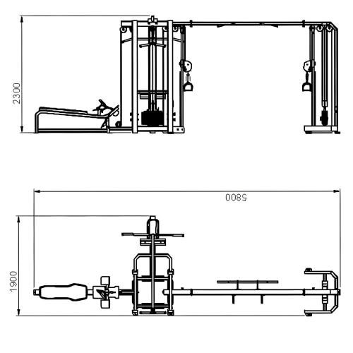 Dschungel-Maschine - J200 | Professionell - Anpassbar - Visuelle Messungen