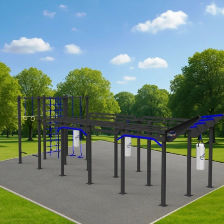 Struttura Calisthenics Multistazione - CH18 | Street Workout - Visuale all'Aperto