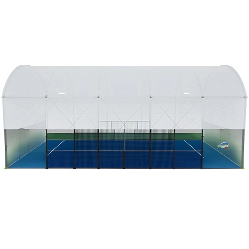 Padelplatz mit Seitenvorhängen - CP26 | Professionell - Vollansicht