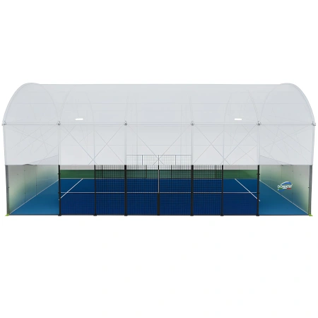 Padelplatz mit Seitenvorhängen - CP26 | Professionell - Vollansicht