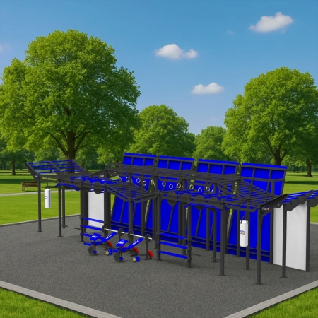 Calisthenics Parkour Struktur - CH19 | Street Workout - Außenansicht