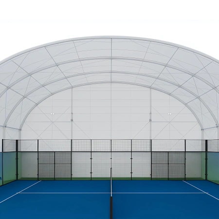 Campo da Padel con Tendaggi Laterali - CP26 | Professionale - Visuale Interna Campo