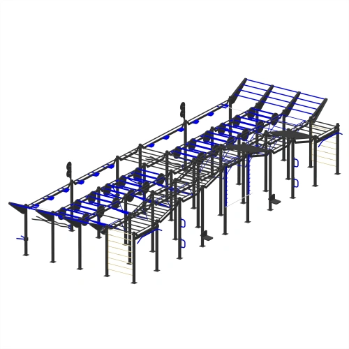 Structure de gymnastique suédoise galvanisée à chaud - CH20 | Extérieur - Vue totale