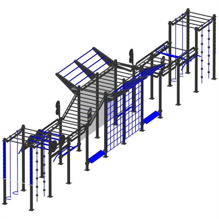 Struttura Calisthenics Outdoor - CH21 | Functional Training - Visuale Frontale