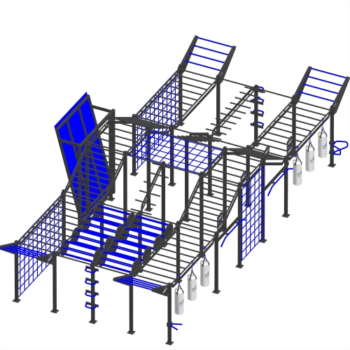 Calisthenics Klettergerüst - CH22 | Outdoor-Park - Gesamtansicht