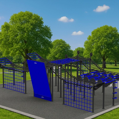 Struttura Calisthenics da Arrampicata - CH22 | Parco Outdoor - Visuale all'Aperto