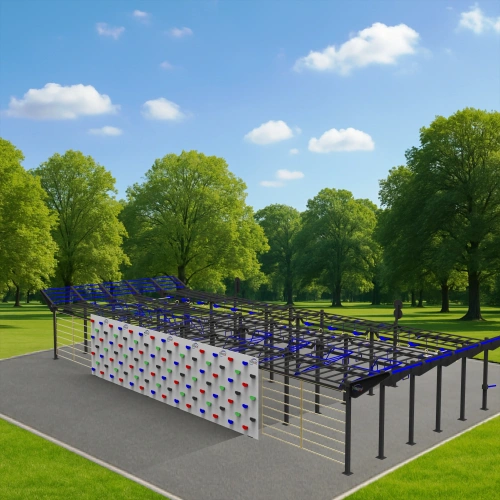 Struttura Calisthenics con Corsie Parallele - CH23 | Outdoor - Visuale all'Aperto