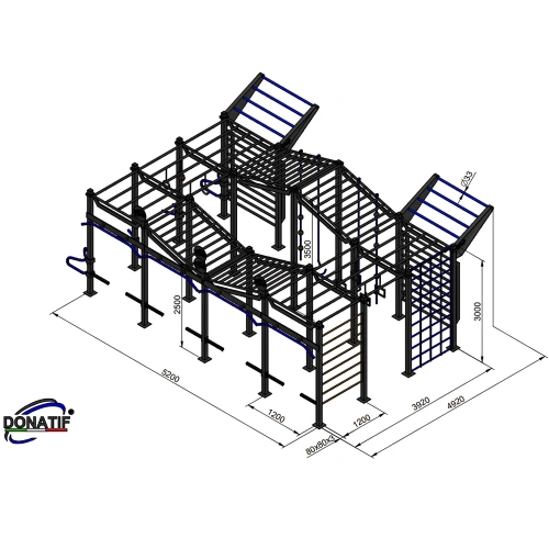 Struttura Calisthenics Multi-Livello - CH15 | Professionale - Misure