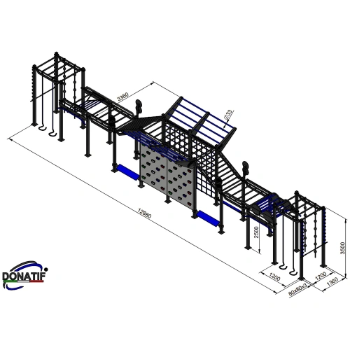 Struttura Calisthenics Outdoor - CH21 | Functional Training - Misure