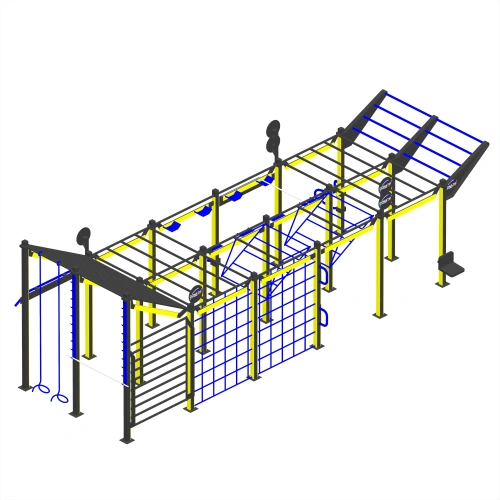 Estructura de calistenia con luces LED - CH26 | Parque al aire libre - Vista lateral