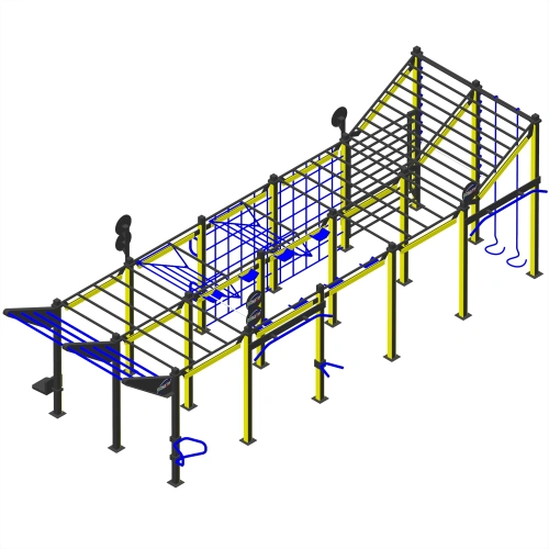 Estructura de calistenia con luces LED - CH26 | Parque al aire libre - Vista total