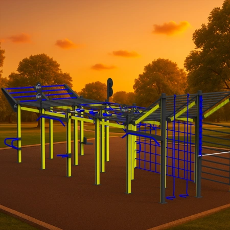 Struttura Calisthenics con Luci LED - CH26 | Parco Outdoor