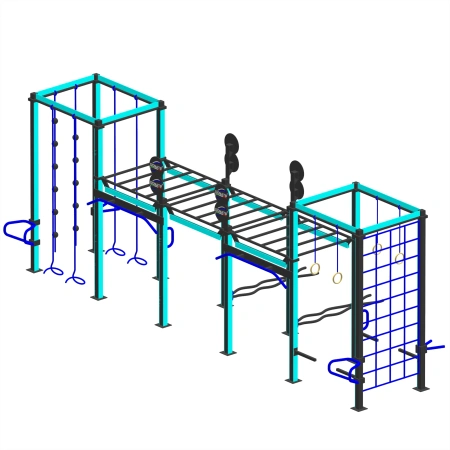 Struttura Calisthenics con Tecnologia LED - CH28 | Outdoor - Visuale Laterale