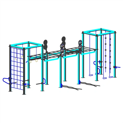 Struttura Calisthenics con Tecnologia LED - CH28 | Outdoor - Visuale Totale