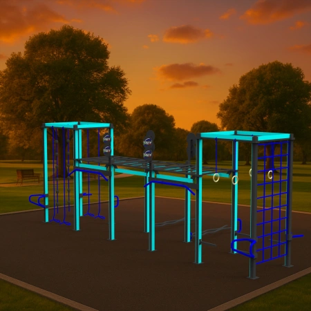 Estructura de calistenia con tecnología LED - CH28 | Exterior - Uso