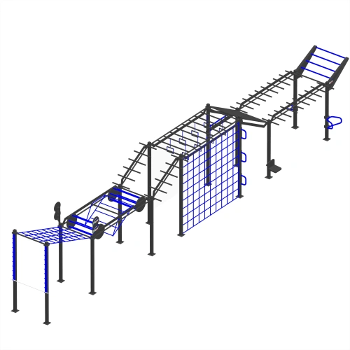 Estructura de calistenia Ninja OCR Path - CH31 | Exterior - Vista lateral