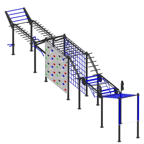Struttura Calisthenics Percorso Ninja OCR - CH31 | Outdoor - Visuale Totale