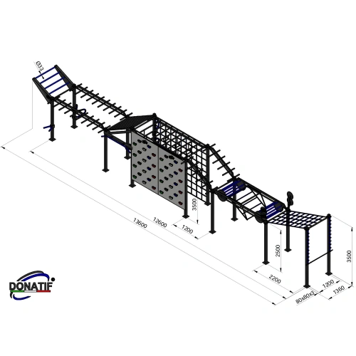 Struttura Calisthenics Percorso Ninja OCR - CH31 | Outdoor - Misure