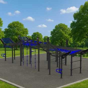 Adaptable Calisthenics Structure - CH32 | Street Workout - Full View 2