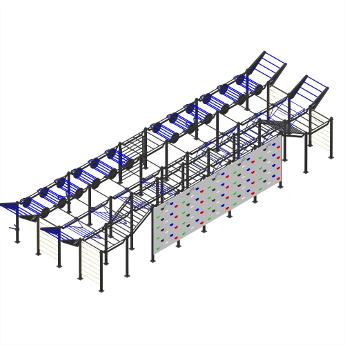 Calisthenics Klettergerüst - CH34 | Professional - Seitenansicht