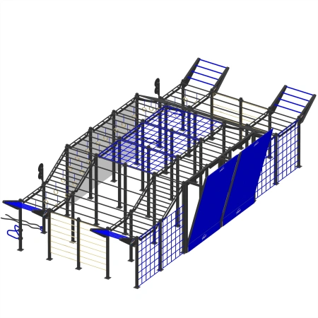 Estructura de Calistenia Full Path - CH35 | Exterior - Vista lateral