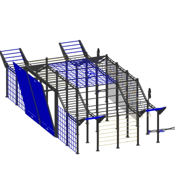 Calisthenics Structure Full Path - CH35 | Outdoor - Full View