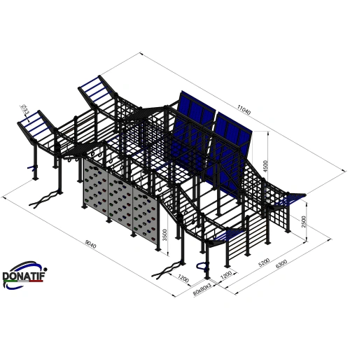Struttura Calisthenics Percorso Completo - CH35 | Outdoor - Misure