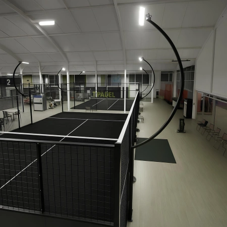 Gazon synthétique pour terrain de padel - CP65 | Professionnel - Vue plein champ