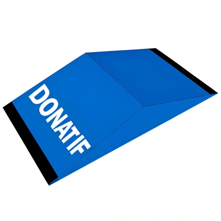 Rampe de skateboard freestyle - RMP9 | Professionnel - Vue latérale