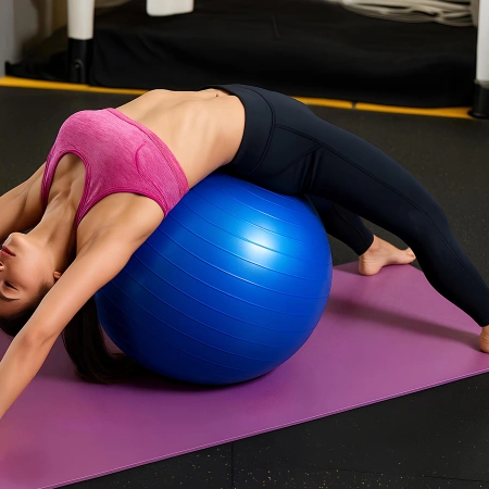 Fitness Ball 65 cm - Training Ball | Yoga & Pilates - Blue Ball Visual