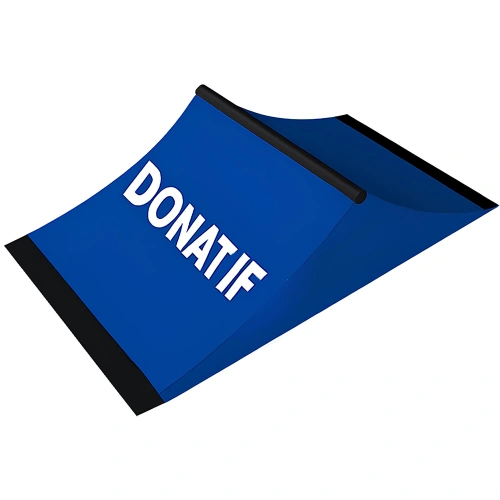 Rampe de skateboard incurvée - RMP10 | Professionnel - Vue latérale