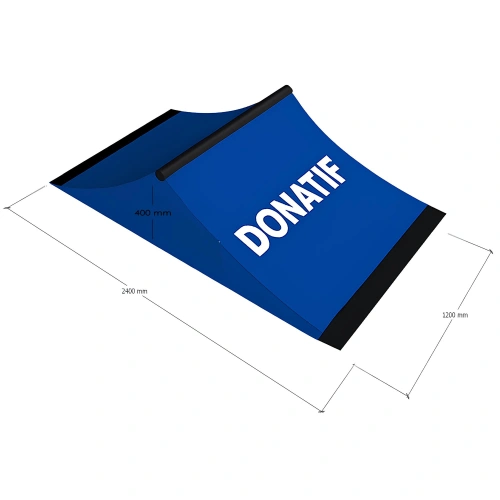 Gebogene Skateboard Rampe - RMP10 | Professional - Messungen