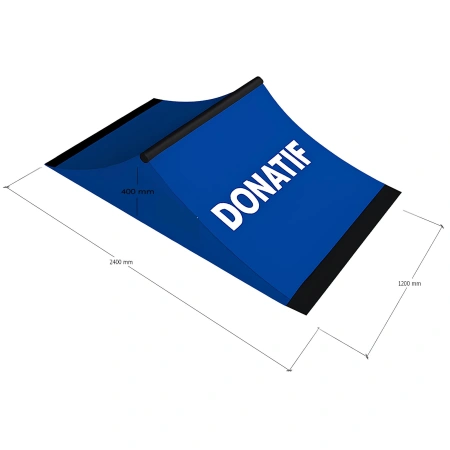 Gebogene Skateboard Rampe - RMP10 | Professional - Messungen