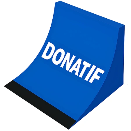 Rampe de skateboard avec bord plat - RMP11 | Professionnel - Vue latérale