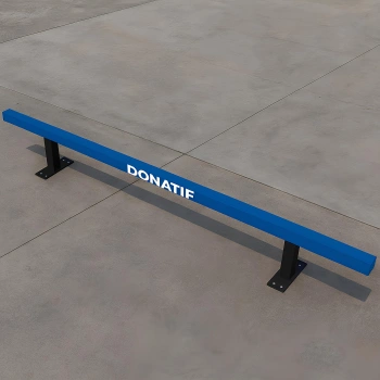 Square Skateboard Rail - RMP18 | Professional - Full View 2