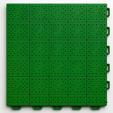 Placa de enclavamiento para baloncesto - Espesor 1,7 cm | Exterior - Plato Verde