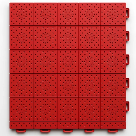 Interlocking Plate for Basketball - Thickness 1.7 cm | Outdoor - Red Plate
