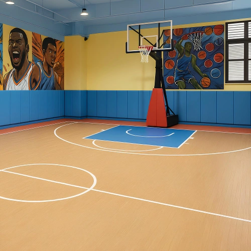 Suelo de PVC para baloncesto - 8 mm de espesor | Indoor - Campo