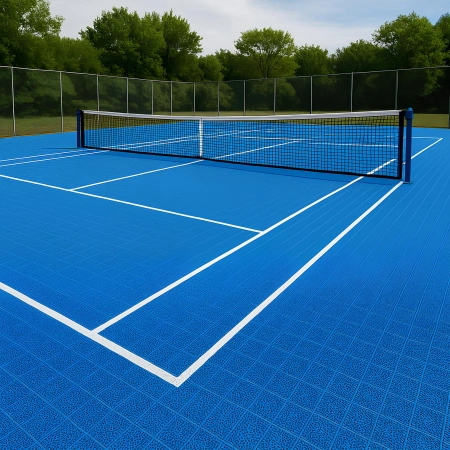 Interlocking Tennis Plate - Thickness 1.3 cm | Outdoor - Field View