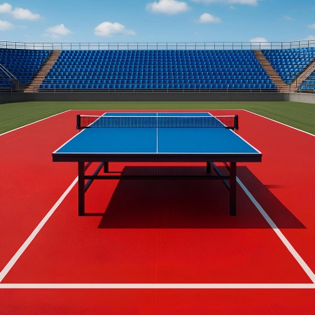 PVC Floor for Table Tennis - 6 mm thick | Outdoor - Full View