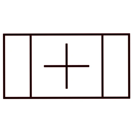 Cama elástica plegable de competición - GA40 | Aprobado por la FIG - Vista superior