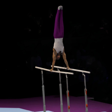 Parallel Bar Landing Mattress System - GA54 - Exercise View