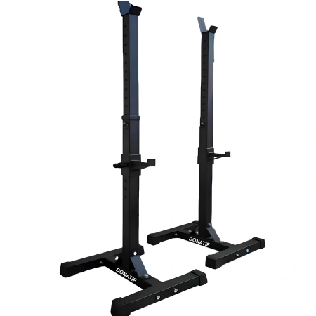 Paar verstellbare Langhantelständer | Home Gym - Seitenansicht