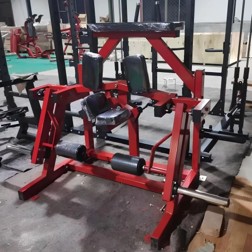 Plattengeladene kniende Beinbeugermaschine - RFA | Fitnessstudio - Gesamtansicht der Maschine