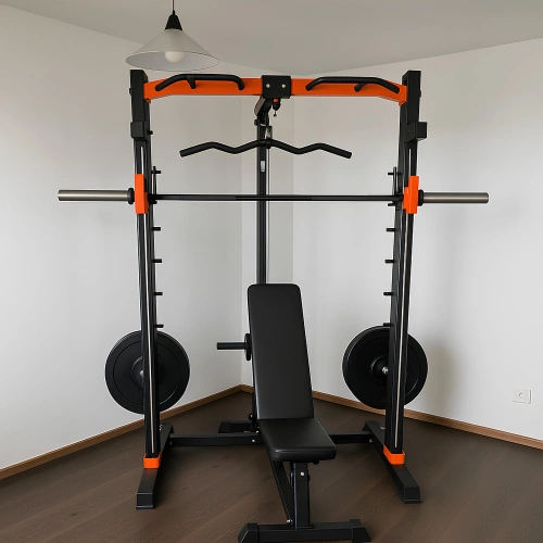 Smith Machine con Lat Machine e Pulley Basso -...