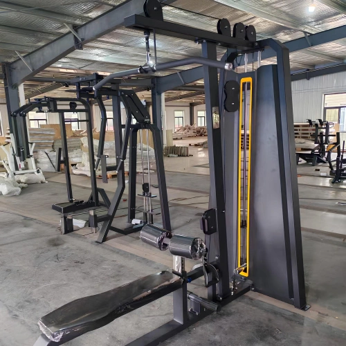 Máquina de Arrastre y Pull Back - FMT | Pila de pesas apilable - Vista total de la máquina