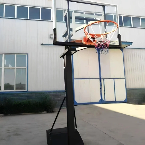 Support de basket-ball à hauteur réglable COG100 | Professionnel - Vue totale