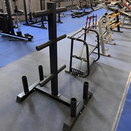 Rastrelliera Porta Dischi e Bilancieri - Home Gym - Visuale Utilizzo