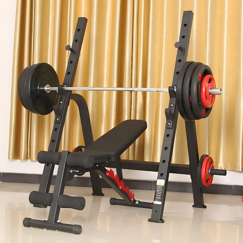 Supporto per Squat Regolabile - Inclinato | Home Gym - Visuale Completa Supporto