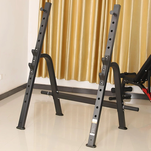 Verstellbare Kniebeugenstütze - gekippt | Home Gym - volle Ansicht von vorne